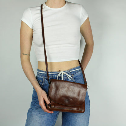 Vintage Leder Umhängetasche