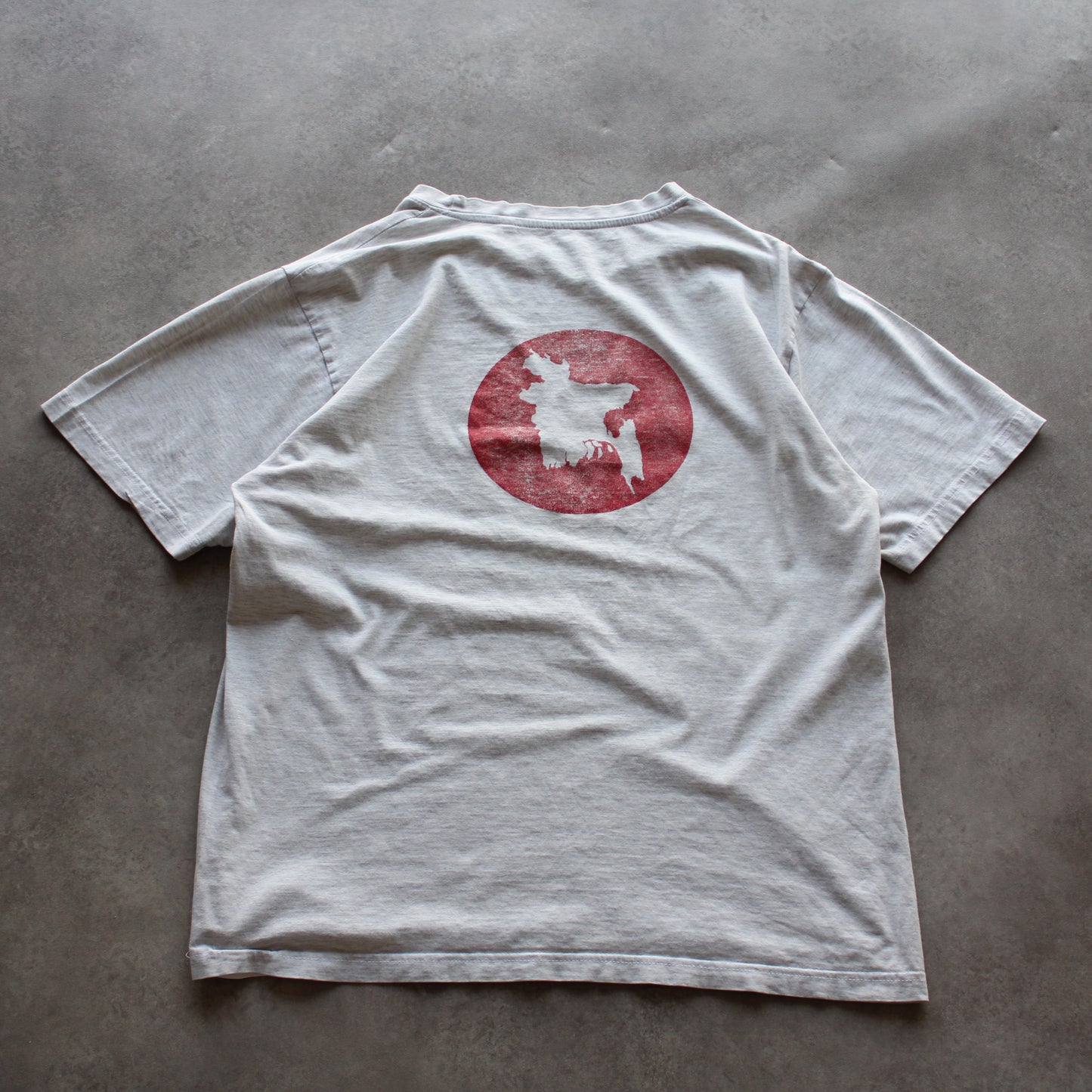 Bangladesh Vintage Bedrucktes T-Shirt (Herren, L)