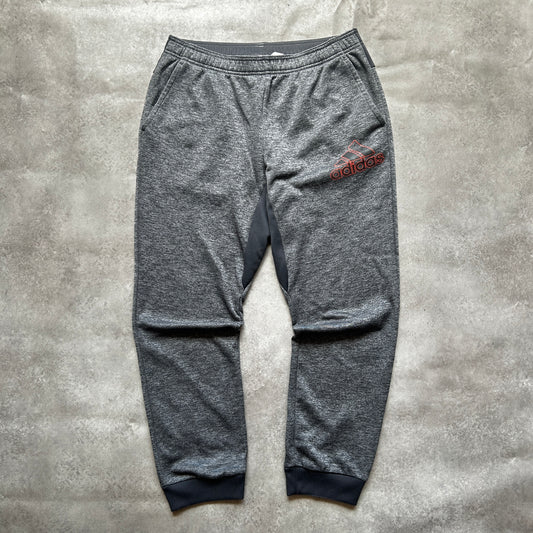 Adidas Grey Logo Joggers L