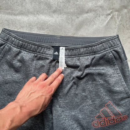 Adidas Grey Logo Joggers L