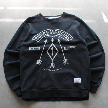 Supremebeing Rundhalspullover (Herren, L)