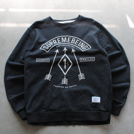Supremebeing Rundhalspullover (Herren, L)