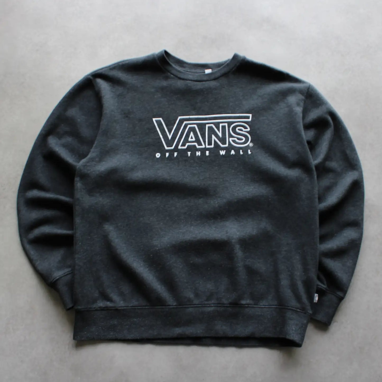 Vans Logo Printed Sweatshirt - Grey (Man-S)