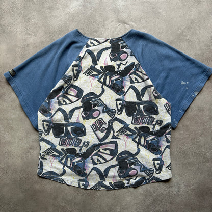 Uncle Sam Abstract Button Top M