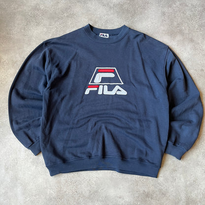 Fila Vintage Navy Sweatshirt L