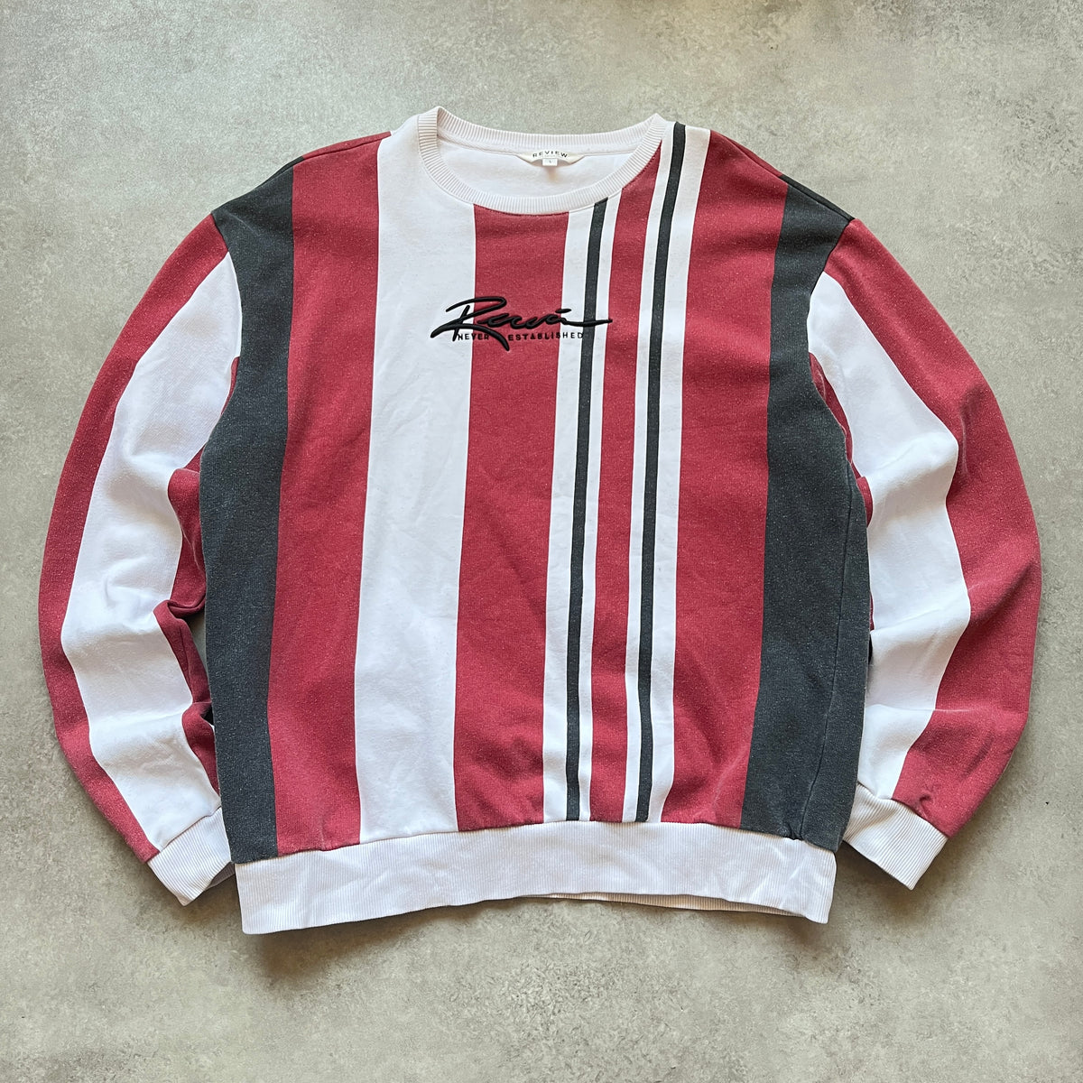 Review Striped Sweatshirt L
