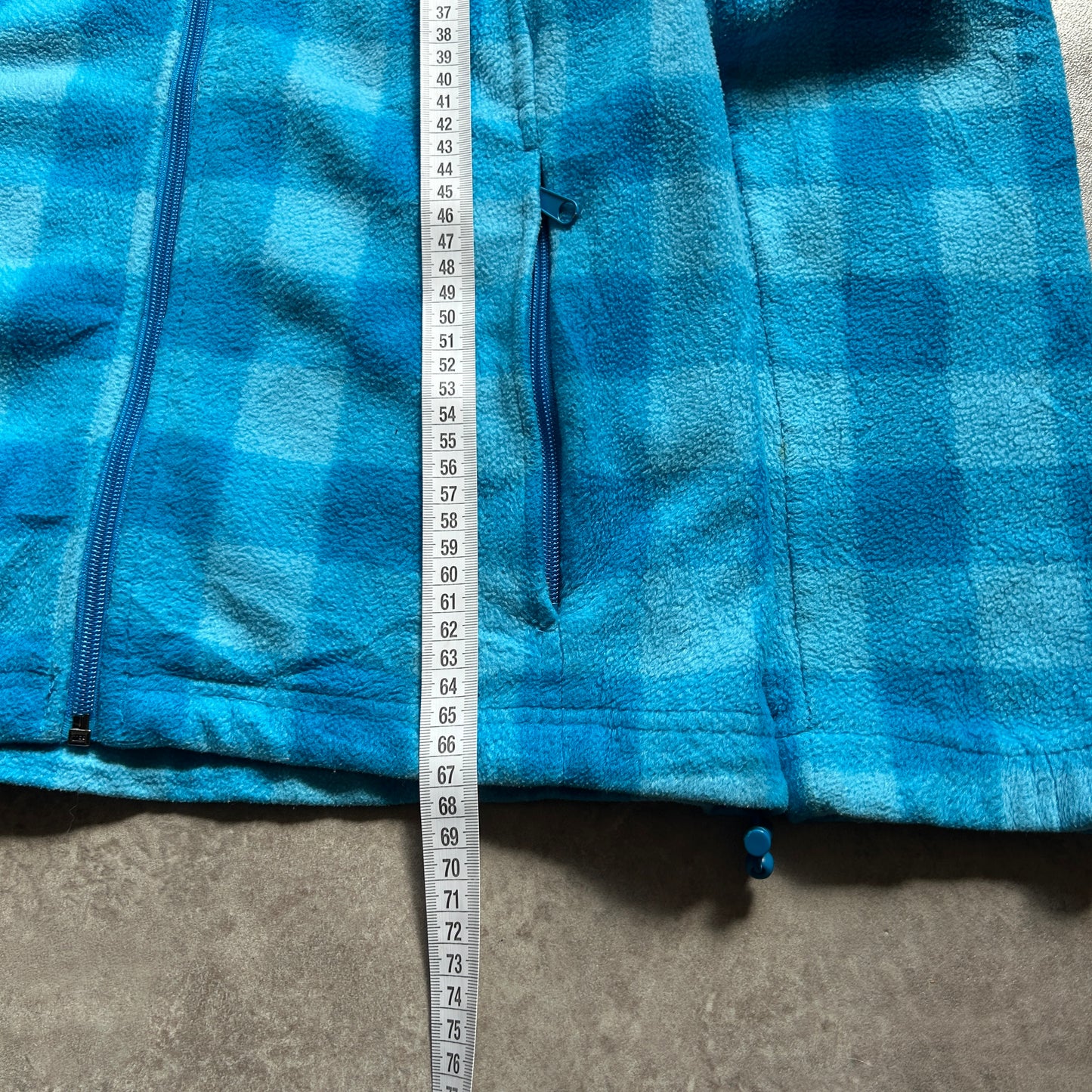 Columbia Plaid Fleece Jacket L