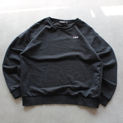 Fila Embrioed Small Logo Crewneck Sweatshirt (Kid - XL)