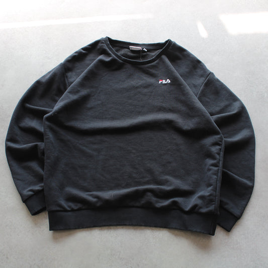 Fila – Sweatshirt mit Rundhalsausschnitt und kleinem gesticktem Logo (Kinder – XL)