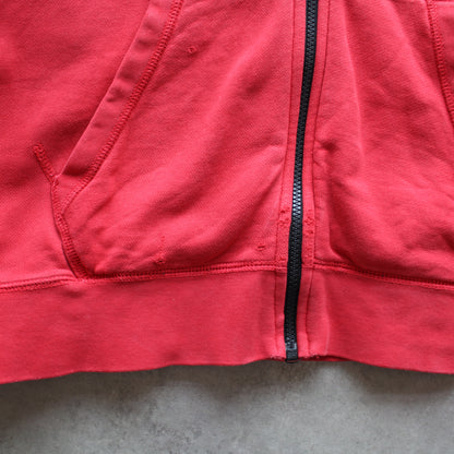 Nike Hoodie mit gesticktem Logo und Reißverschluss (Herren-L) [DISTRESSED]
