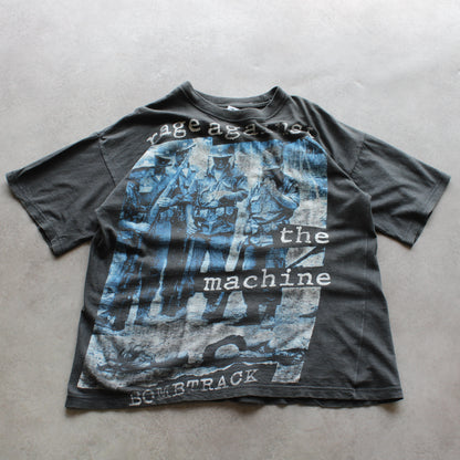 Rage Against the Machine – Vintage-T-Shirt mit beidseitigem Aufdruck (Herren, S)