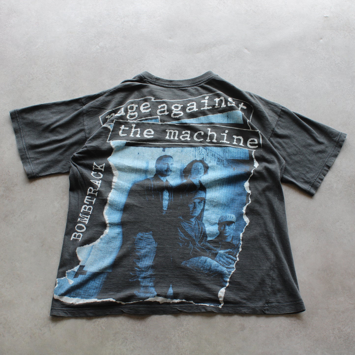 Rage Against the Machine – Vintage-T-Shirt mit beidseitigem Aufdruck (Herren, S)