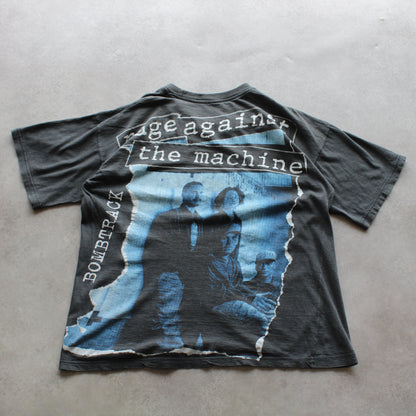 Rage Against the Machine – Vintage-T-Shirt mit beidseitigem Aufdruck (Herren, S)