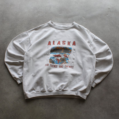 Alaska bedrucktes Rundhals-Sweatshirt (Mann-M) [ENTDECKT]
