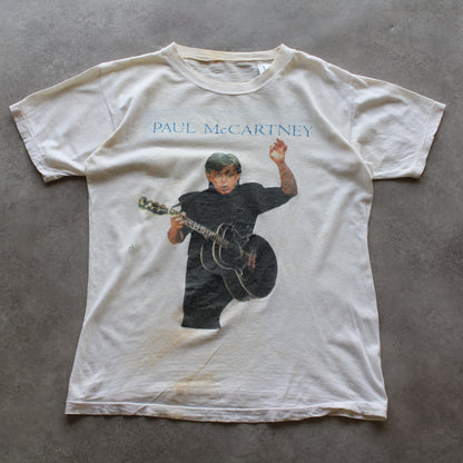 Paul McCartney "Flowers in the Dirt" 1989 Europatournee T-Shirt (Herren-S) [DISTRESSED]