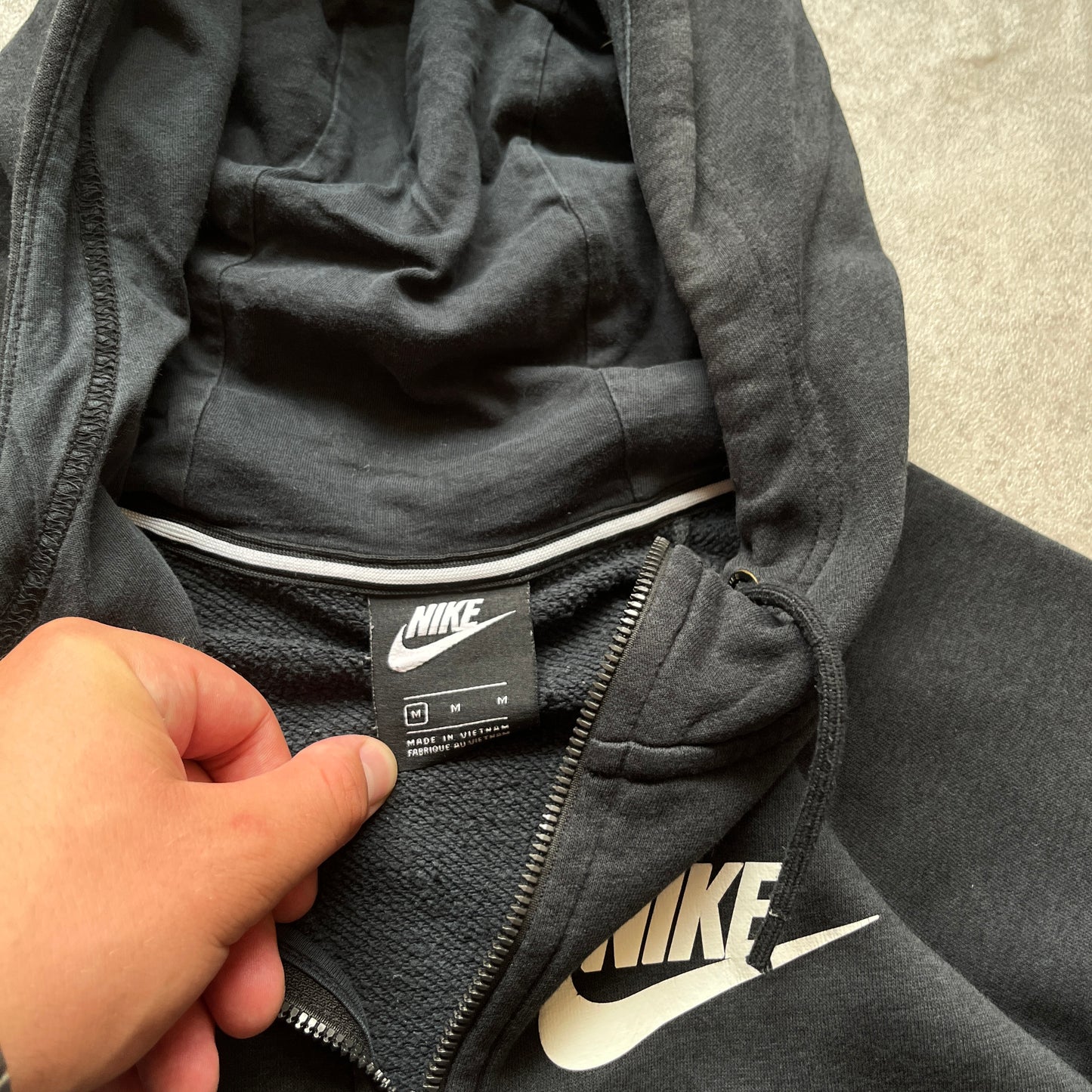Nike Black Zip Hoodie M