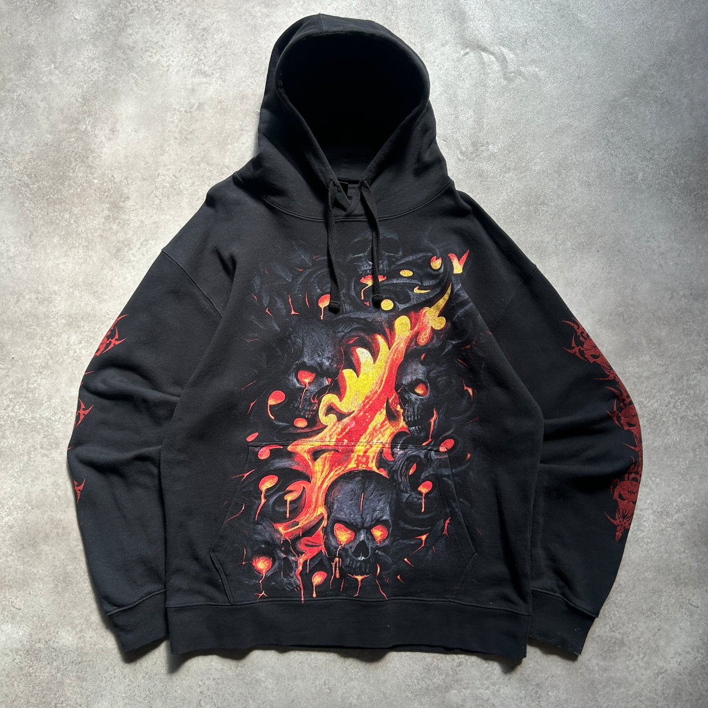 Spiral Direct Skull Graphic Hoodie XXL
