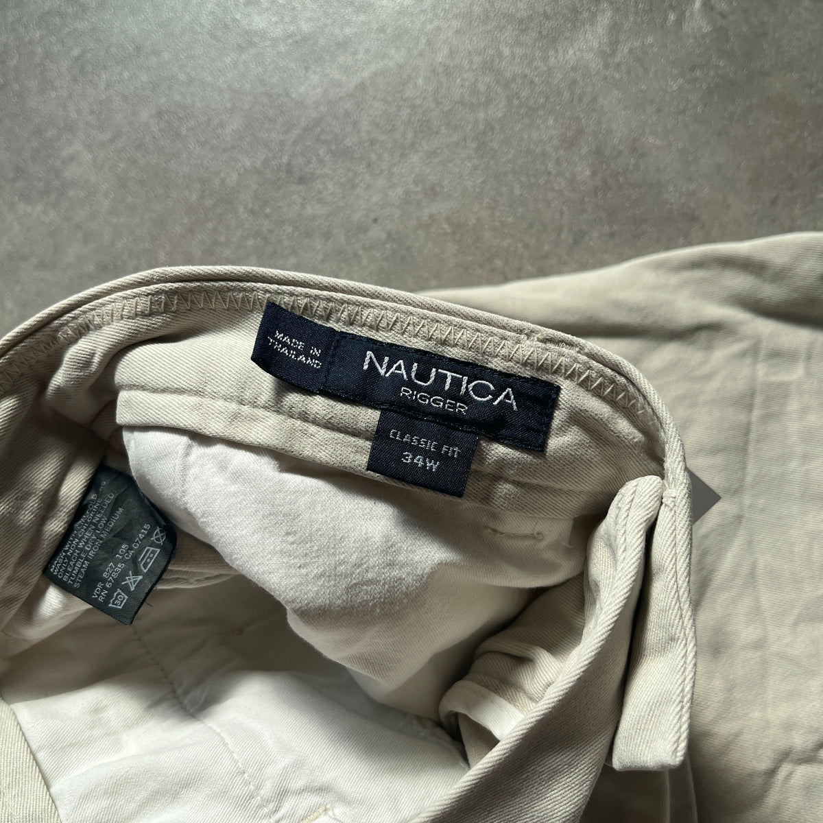Nautica Beige Pleated Shorts W34