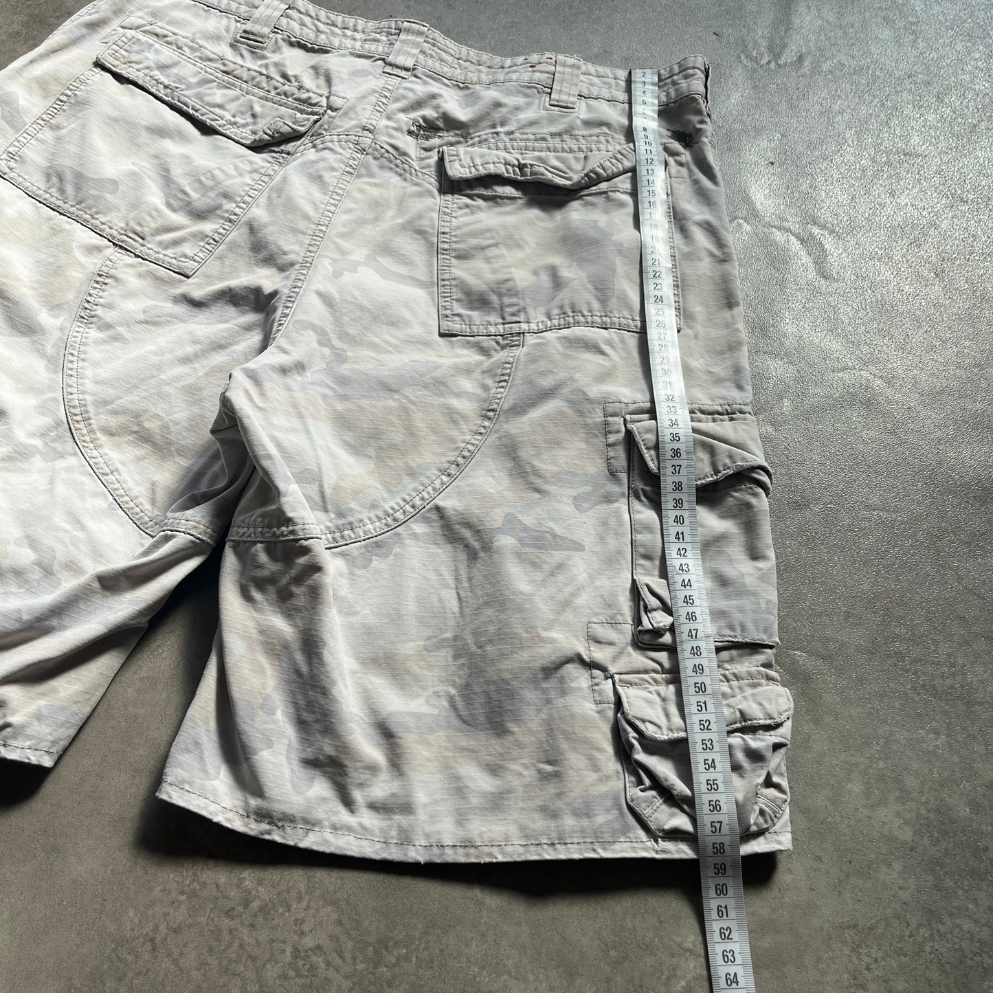 Cargo Supply Grey Camo Cargo Shorts W38