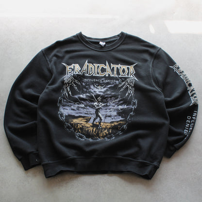 Sweatshirt mit Rundhalsausschnitt und Aufdruck „Eradicator“ (Herren, L)