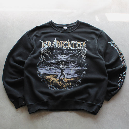 Sweatshirt mit Rundhalsausschnitt und Aufdruck „Eradicator“ (Herren, L)