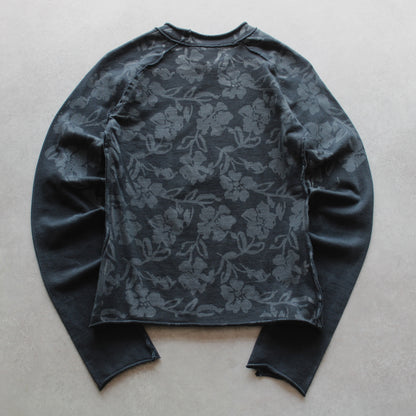 Langarm-T-Shirt mit Wneck-Print (Damen – M)
