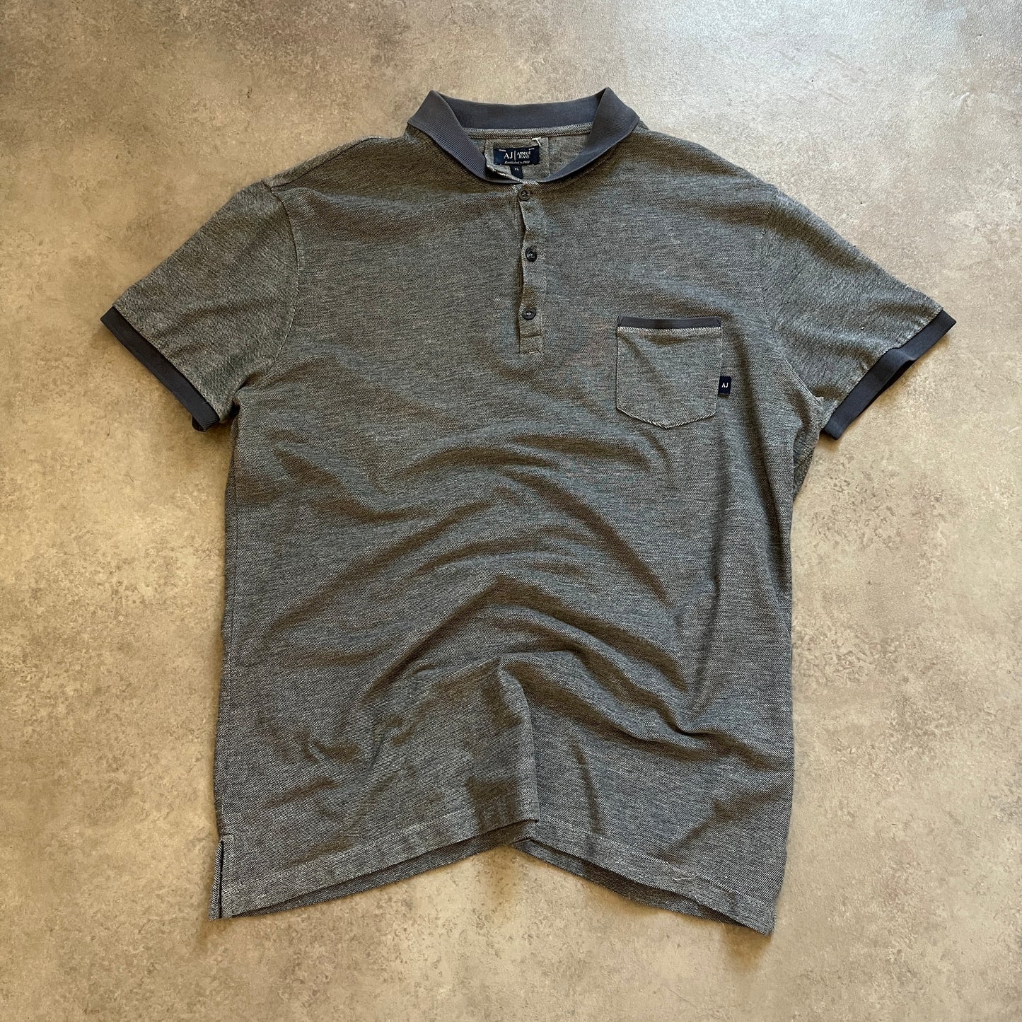 Armani Jeans Grey Graphic T-Shirt XL