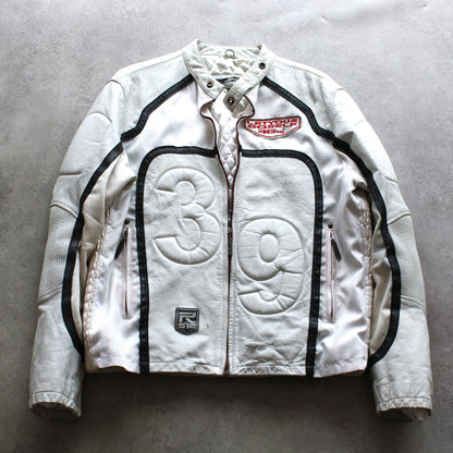 RG512 Lederjacke mit Reißverschluss (Herren - L)