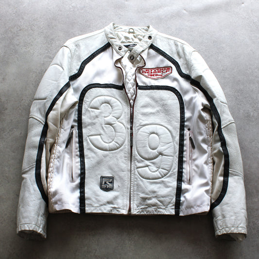 RG512 Lederjacke mit Reißverschluss (Herren - L)