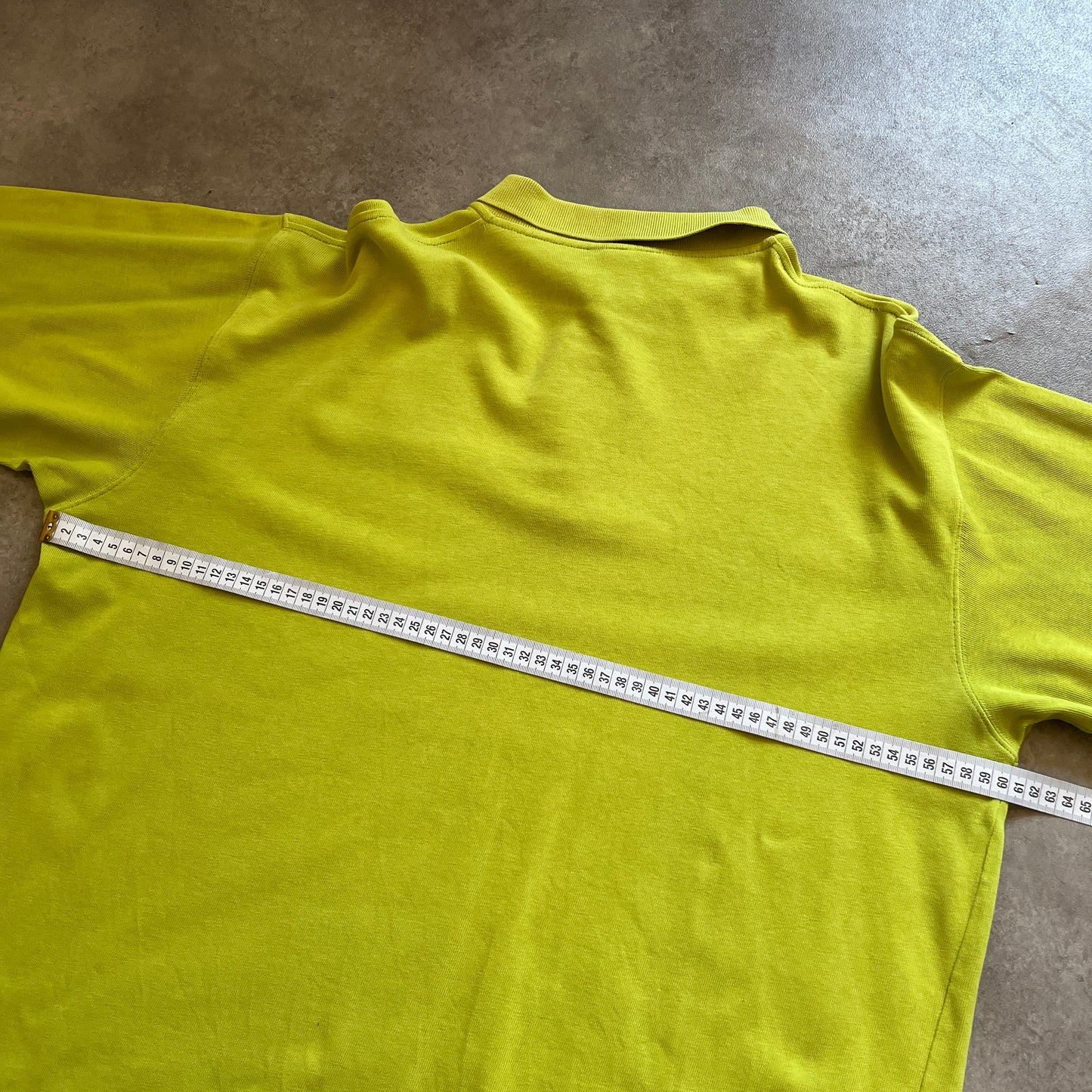 Puma Vintage Yellow Long Sleeve Polo Shirt XL