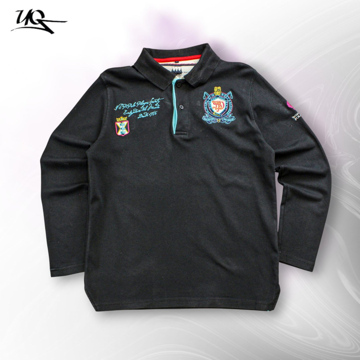 Van Santen Langarm-Poloshirt (Größe M) 