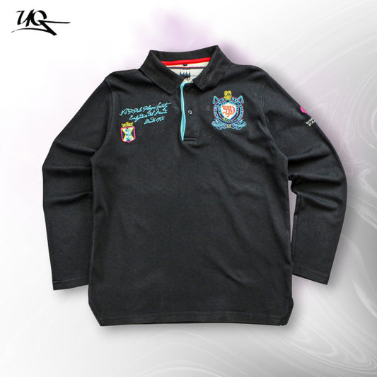 Van Santen Langarm-Poloshirt (Größe M) 