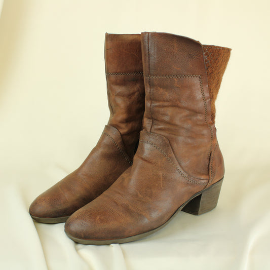 Mjus Vintage Leather Boots (Size-39)