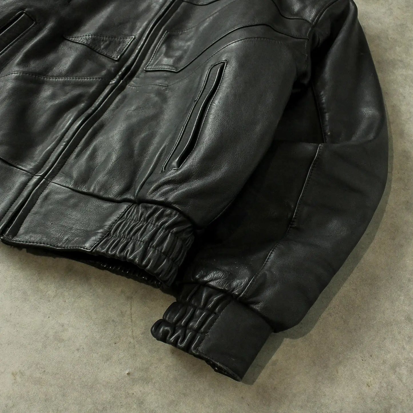 Damen Leathers Biker Leather Jacket – Black (Man-M)