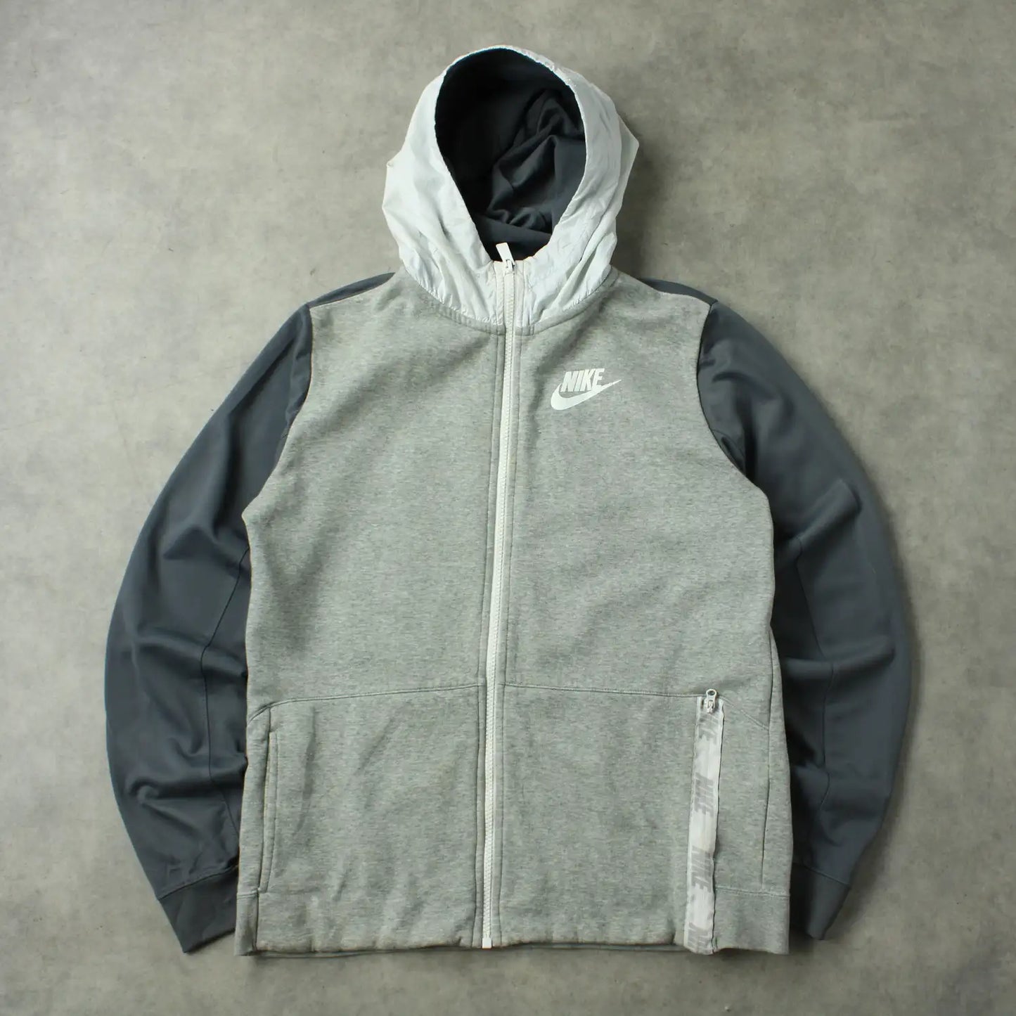 Nike Zip Up Hoodie – Grey (Teen-XL / 158 cm)