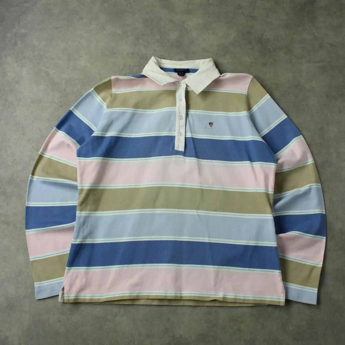 GANT Striped Longsleeve Polo – Multicolor (Woman-XL)