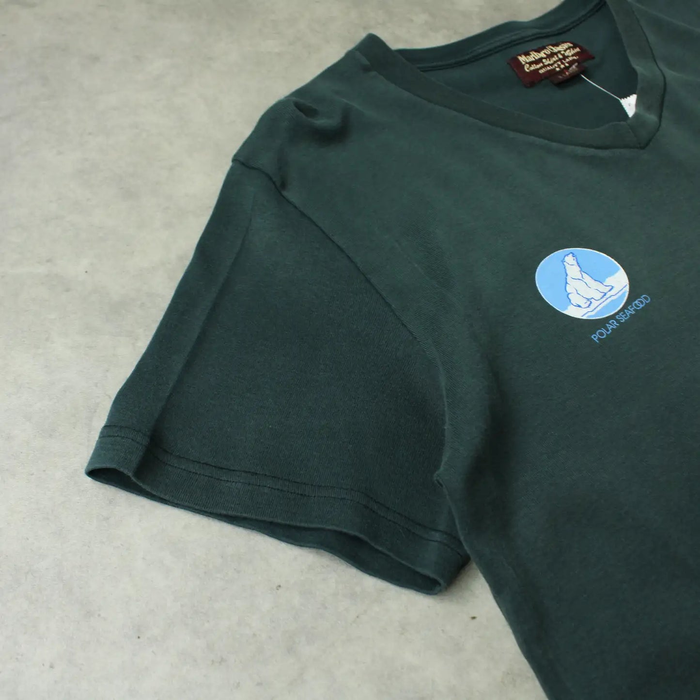 Marlboro Classics V-Neck T-Shirt – Dark Green (Man-XL)