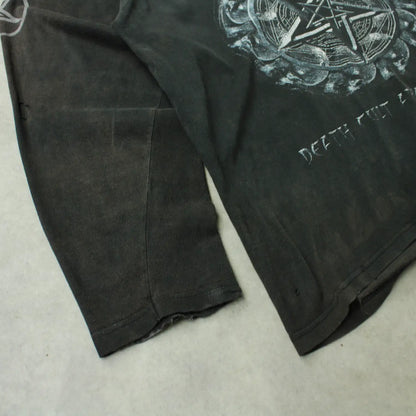 Dimmu Borgir Vintage Printed Longsleeve – Black (Man-L,Distressed)
