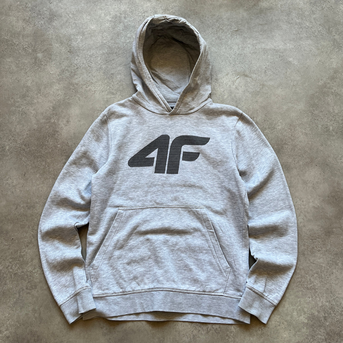 4F Grey Logo Hoodie S