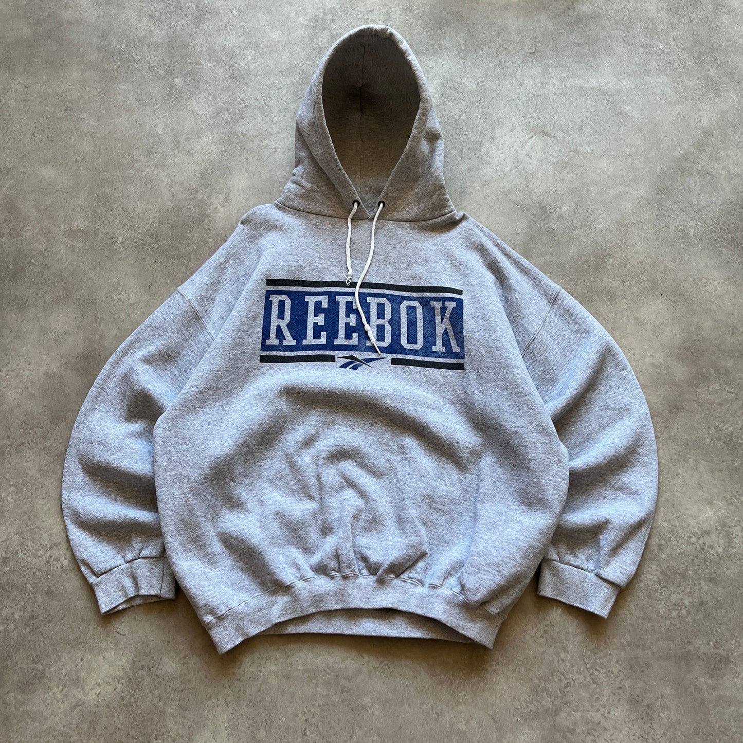 Reebok Grey Logo Hoodie XXL