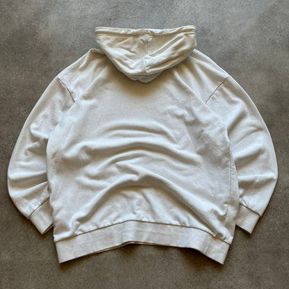 Adidas White Graphic Hoodie L