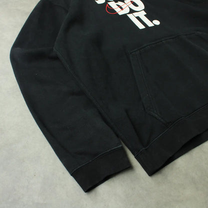 Nike “Just Do It” Printed Hoodie – Black (Man-XXL)