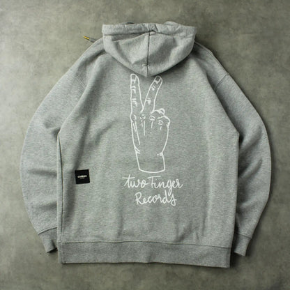 Oderso Printed Hoodie – Grey (Man-S)