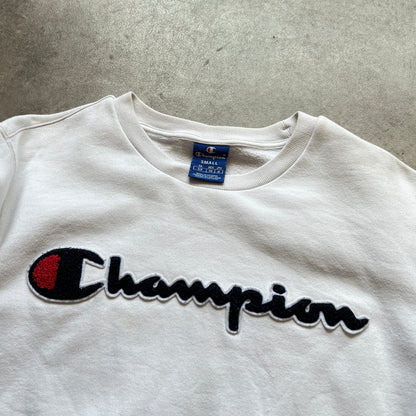 Champion White Logo Sweatshirt S
