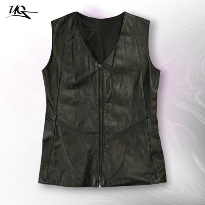 Vintage Leather Vest (Size-L)