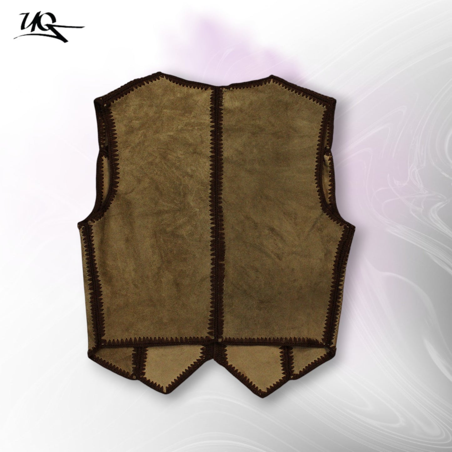 Vintage Leather Vest (Size-L)
