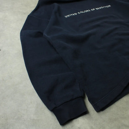 United Colors of Benetton Embroidered Crewneck – Black (Man-XL)