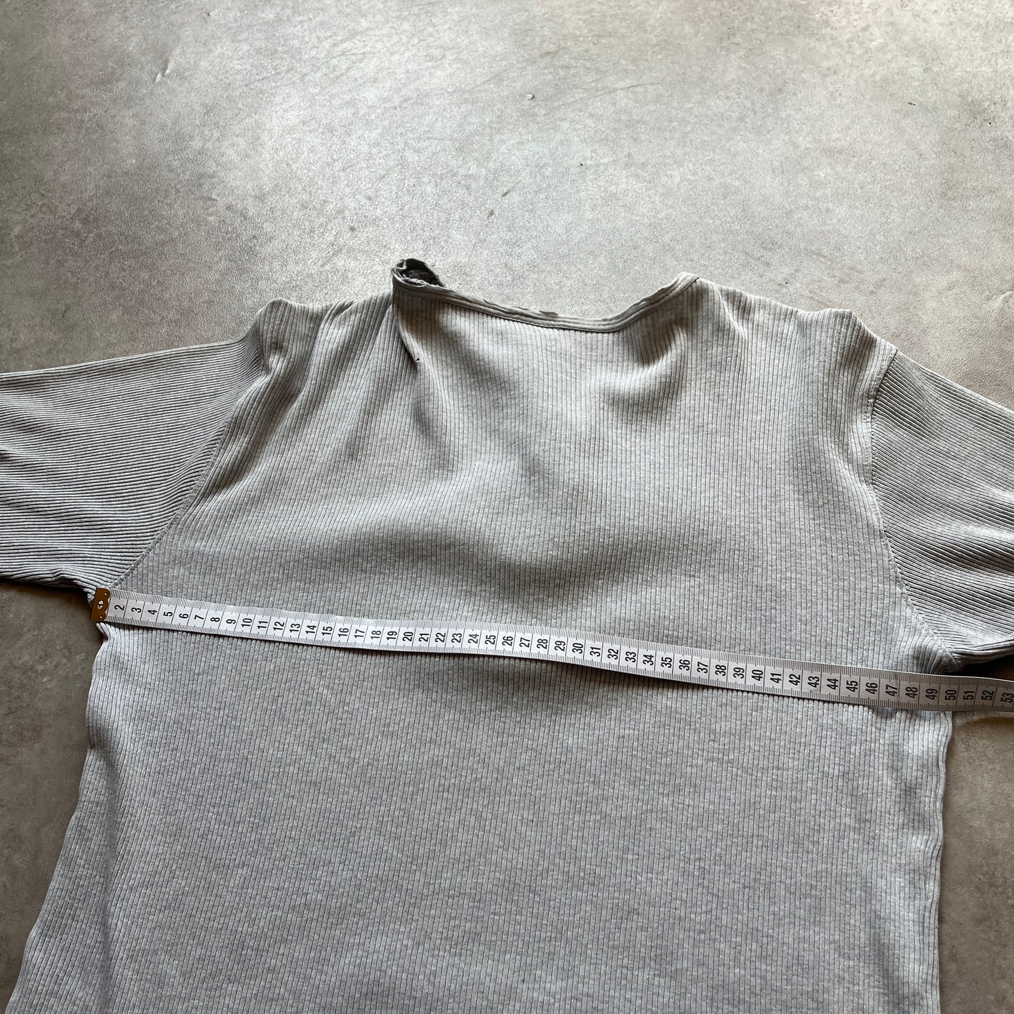 Levi's Grey Ribbed Long Sleeve Henley L