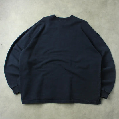 United Colors of Benetton Embroidered Crewneck – Black (Man-XL)