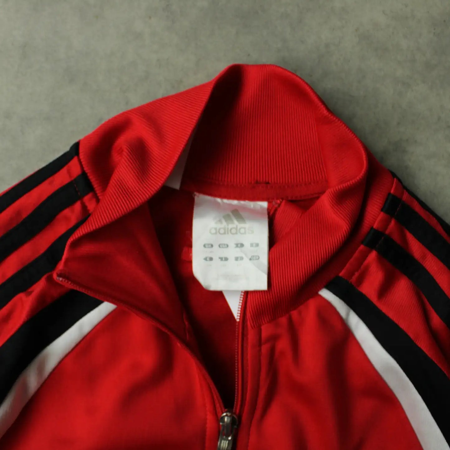 Adidas Track Jacket – Red/Black (Teen-XL / 164 cm)